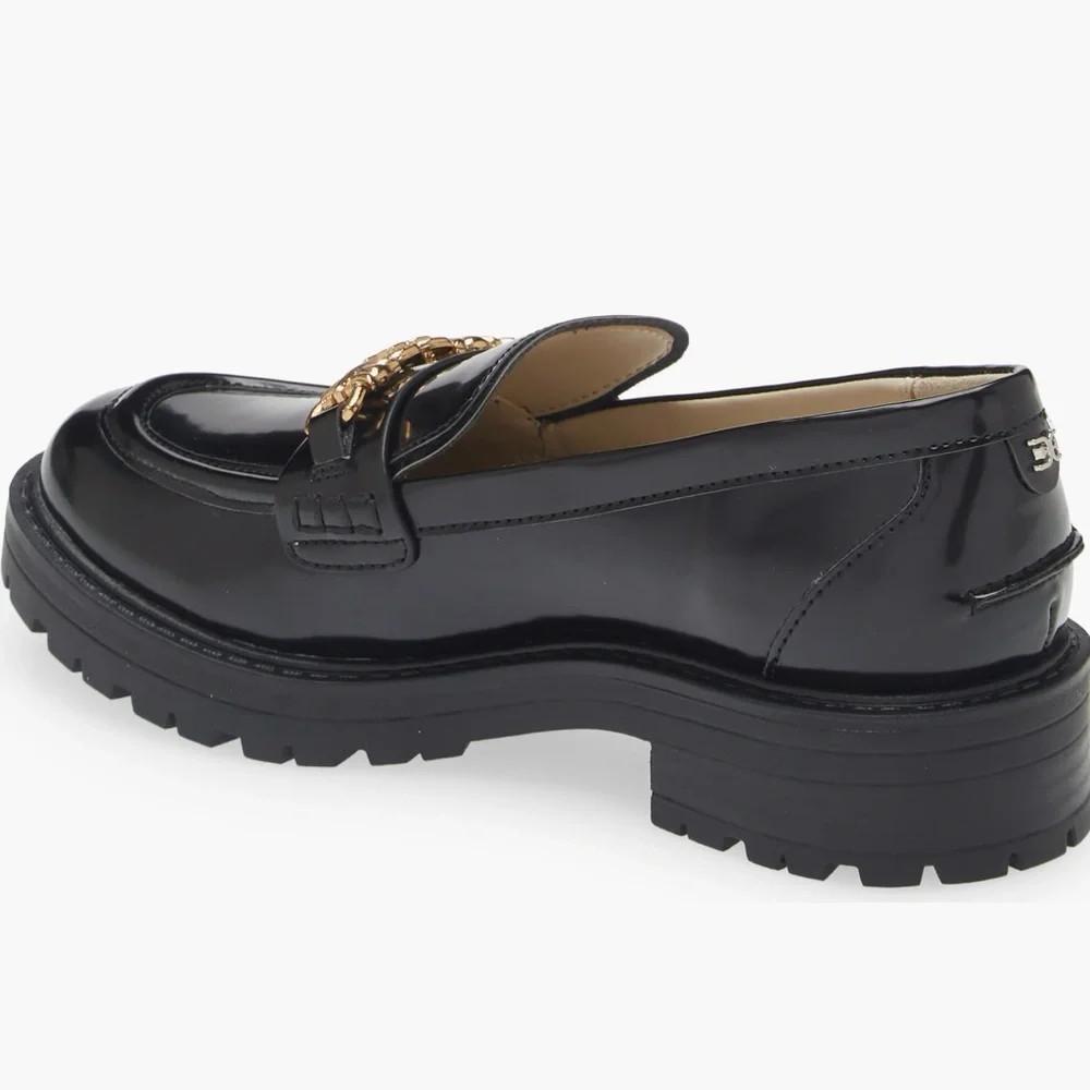 Sam Edelman Kids’ Teo Platform Loafers – Black Patent – US 3M / EU 35 – NWOT